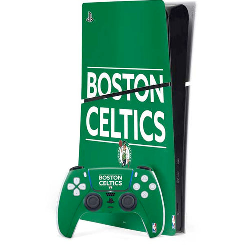 NBA Boston Celtics Standard - Green PS5 Slim Digital Edition Bundle Skin