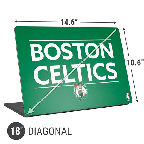 NBA Boston Celtics Standard - Green Universal Laptop 18in (14.6 x 10.6in) Skin