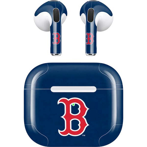 MLB Boston Red Sox - Solid Distressed Apple AirPods (3rd Gen 2021) Skin