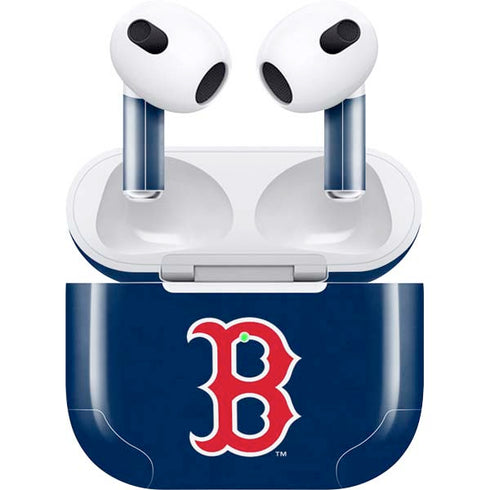 MLB Boston Red Sox - Solid Distressed Apple AirPods (3rd Gen 2021) Skin