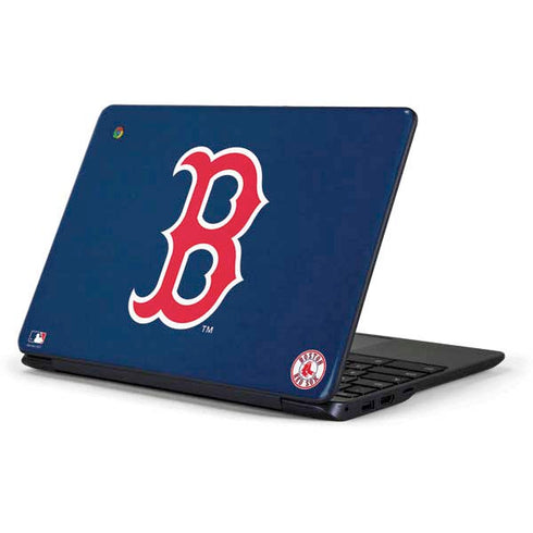 MLB Boston Red Sox - Solid Distressed Samsung Chromebook Skin