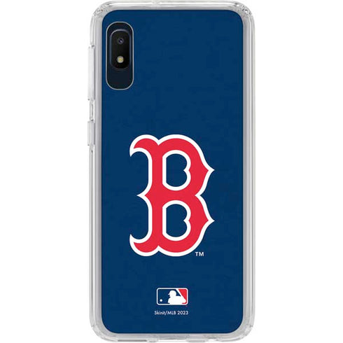 MLB Boston Red Sox - Solid Distressed Galaxy A10e Clear Case