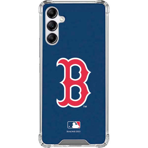 MLB Boston Red Sox - Solid Distressed Galaxy A15 5G Clear Case