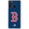 MLB Boston Red Sox - Solid Distressed Galaxy A21 Clear Case