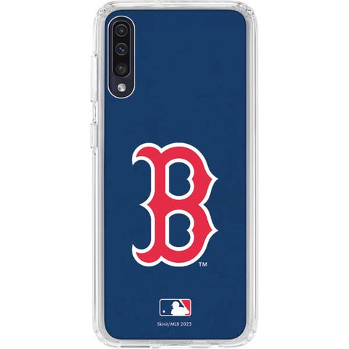 MLB Boston Red Sox - Solid Distressed Galaxy A50 Clear Case