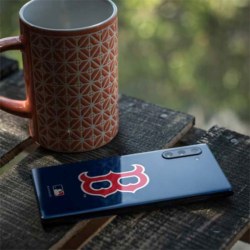MLB Boston Red Sox - Solid Distressed Galaxy Note 10 Skin