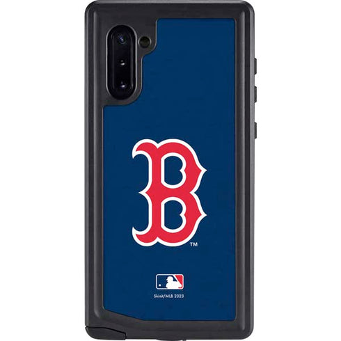 MLB Boston Red Sox - Solid Distressed Galaxy Note 10 Waterproof Case