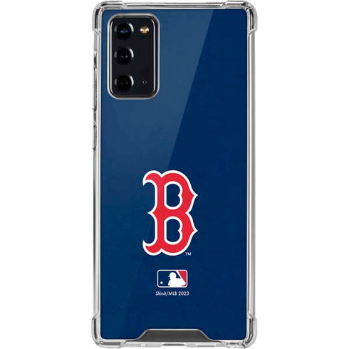 MLB Boston Red Sox - Solid Distressed Galaxy Note20 5G Clear Case