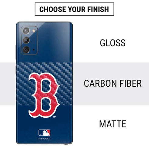 MLB Boston Red Sox - Solid Distressed Galaxy Note20 5G Skin
