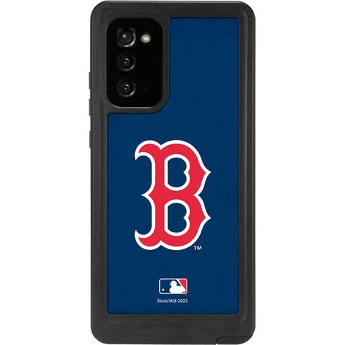 MLB Boston Red Sox - Solid Distressed Galaxy Note20 5G Waterproof Case