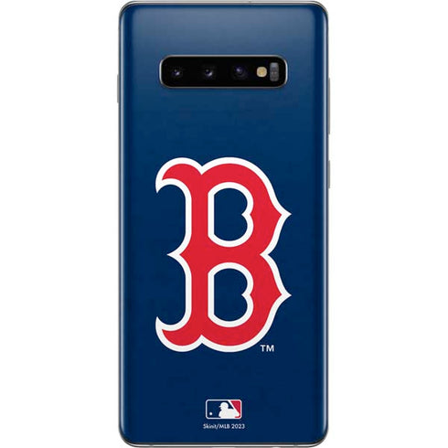 MLB Boston Red Sox - Solid Distressed Galaxy S10 Plus Skin