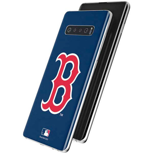 MLB Boston Red Sox - Solid Distressed Galaxy S10 Plus Skin