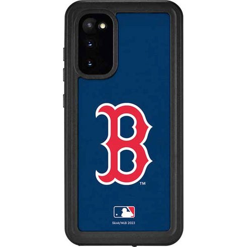 MLB Boston Red Sox - Solid Distressed Galaxy S20 Waterproof Case
