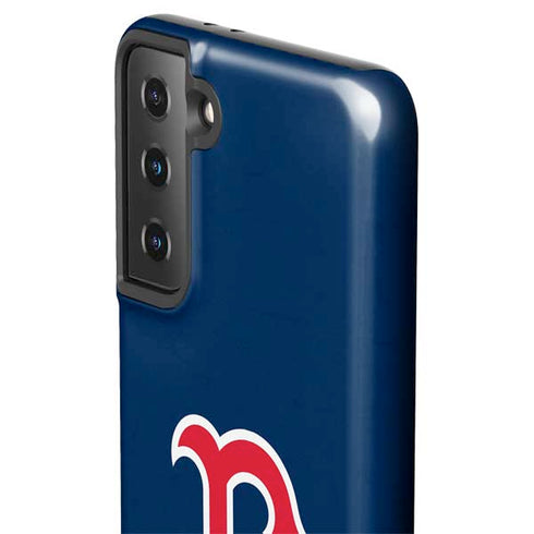 MLB Boston Red Sox - Solid Distressed Galaxy S21 FE Pro Case