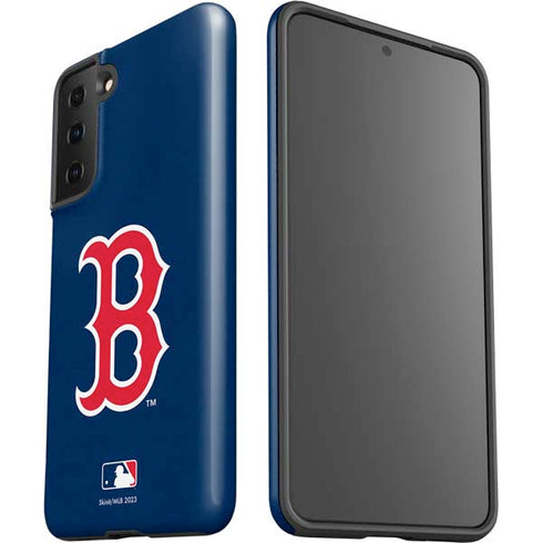 MLB Boston Red Sox - Solid Distressed Galaxy S21 FE Pro Case