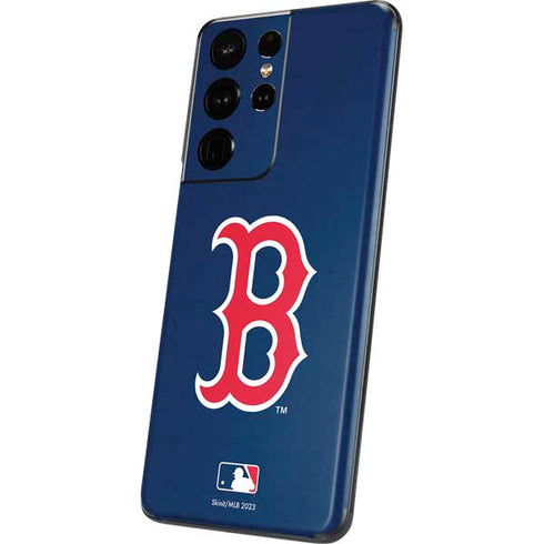 MLB Boston Red Sox - Solid Distressed Galaxy S21 Ultra 5G Skin