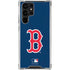 MLB Boston Red Sox - Solid Distressed Galaxy S22 Ultra Clear Case
