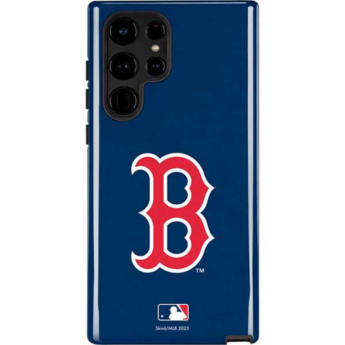 MLB Boston Red Sox - Solid Distressed Galaxy S22 Ultra Pro Case