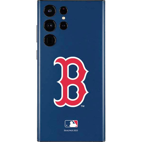 MLB Boston Red Sox - Solid Distressed Galaxy S22 Ultra Skin