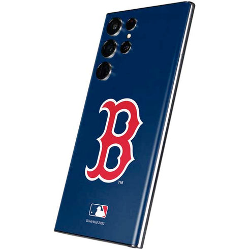 MLB Boston Red Sox - Solid Distressed Galaxy S22 Ultra Skin
