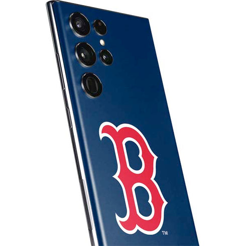 MLB Boston Red Sox - Solid Distressed Galaxy S22 Ultra Skin