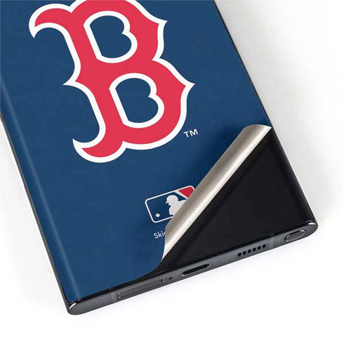 MLB Boston Red Sox - Solid Distressed Galaxy S22 Ultra Skin