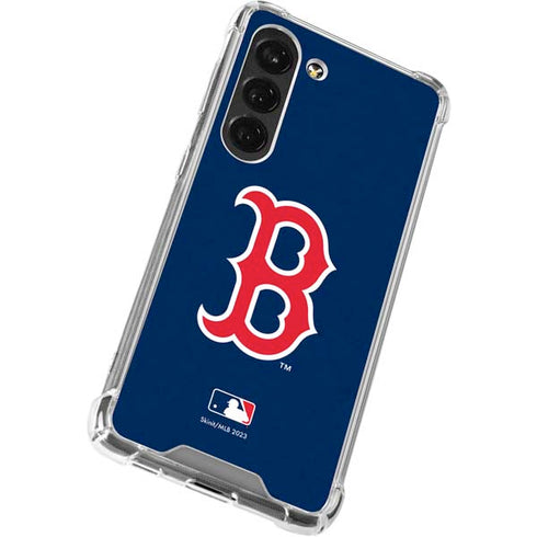 MLB Boston Red Sox - Solid Distressed Galaxy S23 Clear Case