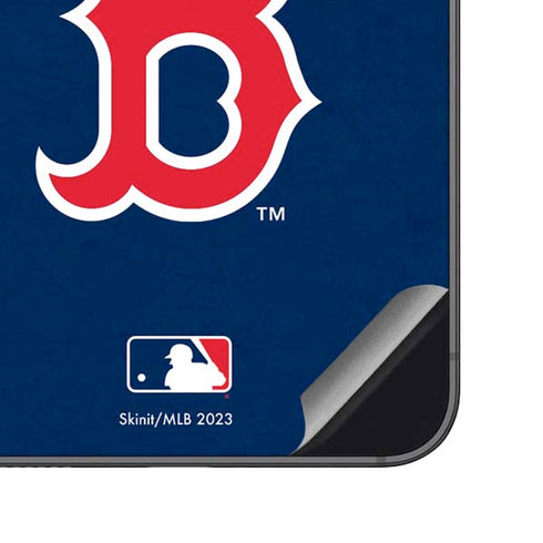 MLB Boston Red Sox - Solid Distressed Galaxy S23 FE Skin