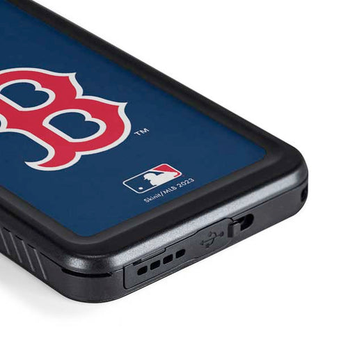 MLB Boston Red Sox - Solid Distressed Galaxy S23 Waterproof Case