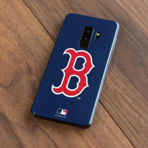MLB Boston Red Sox - Solid Distressed Galaxy S9 Plus Skin