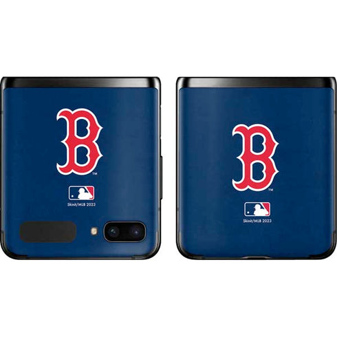 MLB Boston Red Sox - Solid Distressed Galaxy Z Flip Skin