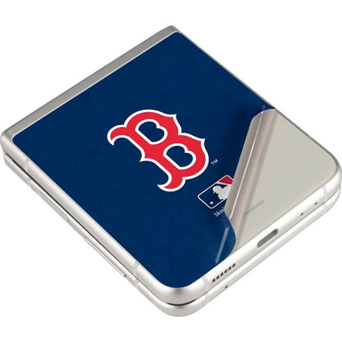 MLB Boston Red Sox - Solid Distressed Galaxy Z Flip4 5G Skin