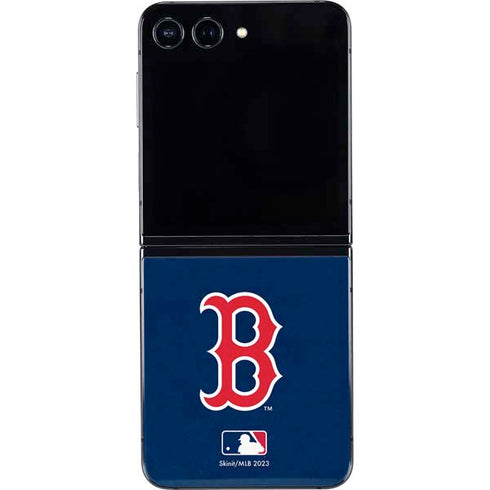 MLB Boston Red Sox - Solid Distressed Galaxy Z Flip5 5G Skin