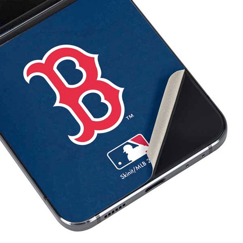 MLB Boston Red Sox - Solid Distressed Galaxy Z Flip5 5G Skin