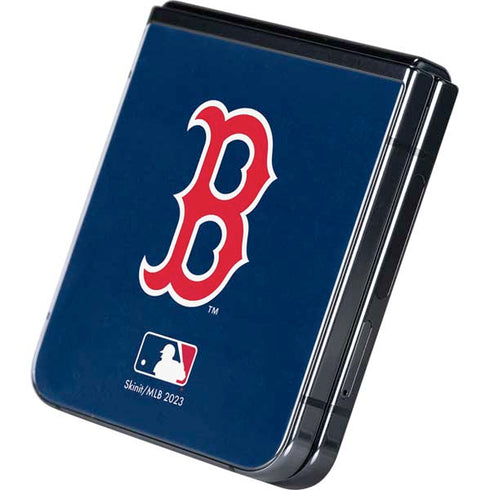 MLB Boston Red Sox - Solid Distressed Galaxy Z Flip5 5G Skin