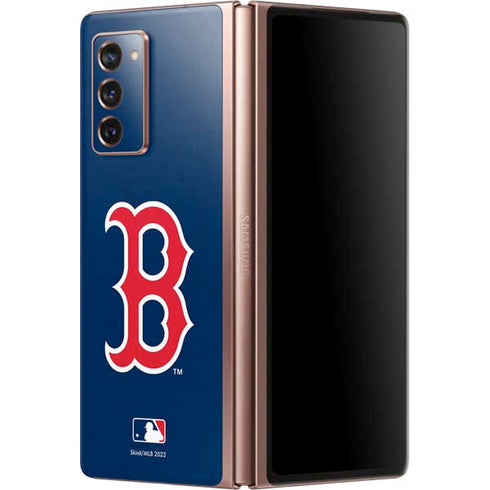 MLB Boston Red Sox - Solid Distressed Galaxy Z Fold2 5G Skin