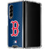 MLB Boston Red Sox - Solid Distressed Galaxy Z Fold4 5G Clear Case