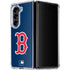 MLB Boston Red Sox - Solid Distressed Galaxy Z Fold5 5G Clear Case