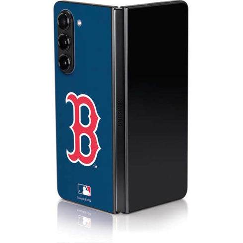 MLB Boston Red Sox - Solid Distressed Galaxy Z Fold5 5G Skin