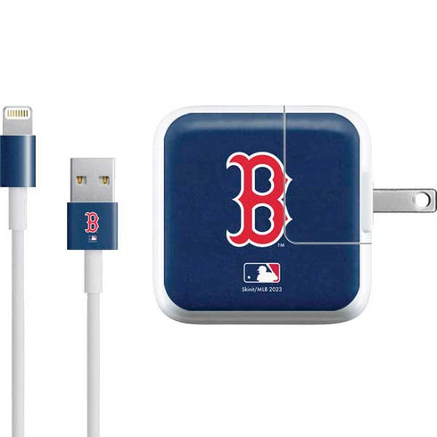 MLB Boston Red Sox - Solid Distressed iPad Charger (10W USB) Skin
