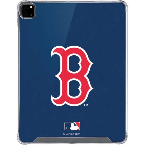 MLB Boston Red Sox - Solid Distressed iPad Pro 12.9in (2020) Clear Case