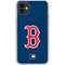 MLB Boston Red Sox - Solid Distressed iPhone 11 Clear Case