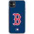 MLB Boston Red Sox - Solid Distressed iPhone 11 Clear Case