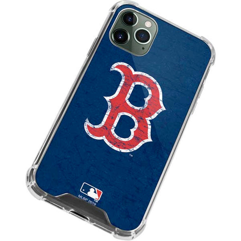 MLB Boston Red Sox - Solid Distressed iPhone 11 Pro Max Clear Case