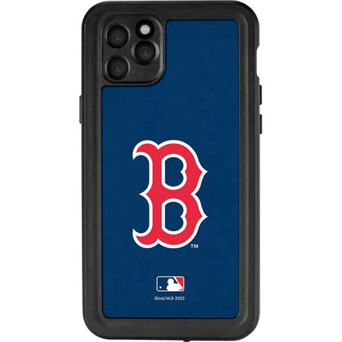 MLB Boston Red Sox - Solid Distressed iPhone 11 Pro Max Waterproof Case