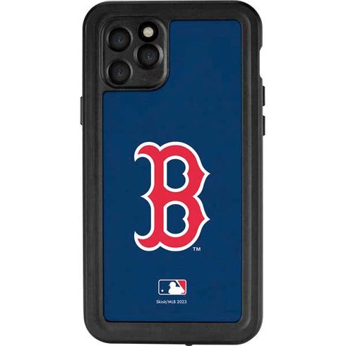 MLB Boston Red Sox - Solid Distressed iPhone 11 Pro Waterproof Case