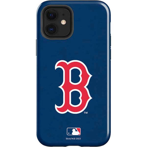 MLB Boston Red Sox - Solid Distressed iPhone 12 Impact Case