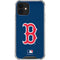 MLB Boston Red Sox - Solid Distressed iPhone 12 Mini Clear Case