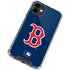 MLB Boston Red Sox - Solid Distressed iPhone 12 Mini Clear Case