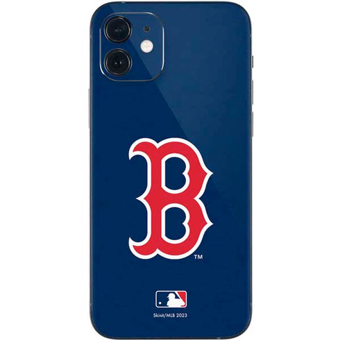 MLB Boston Red Sox - Solid Distressed iPhone 12 Mini Skin